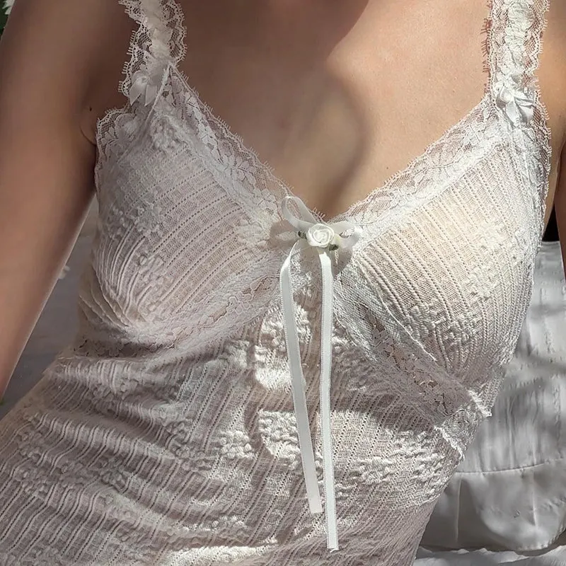Vvsha Khali Lace Mini Dress