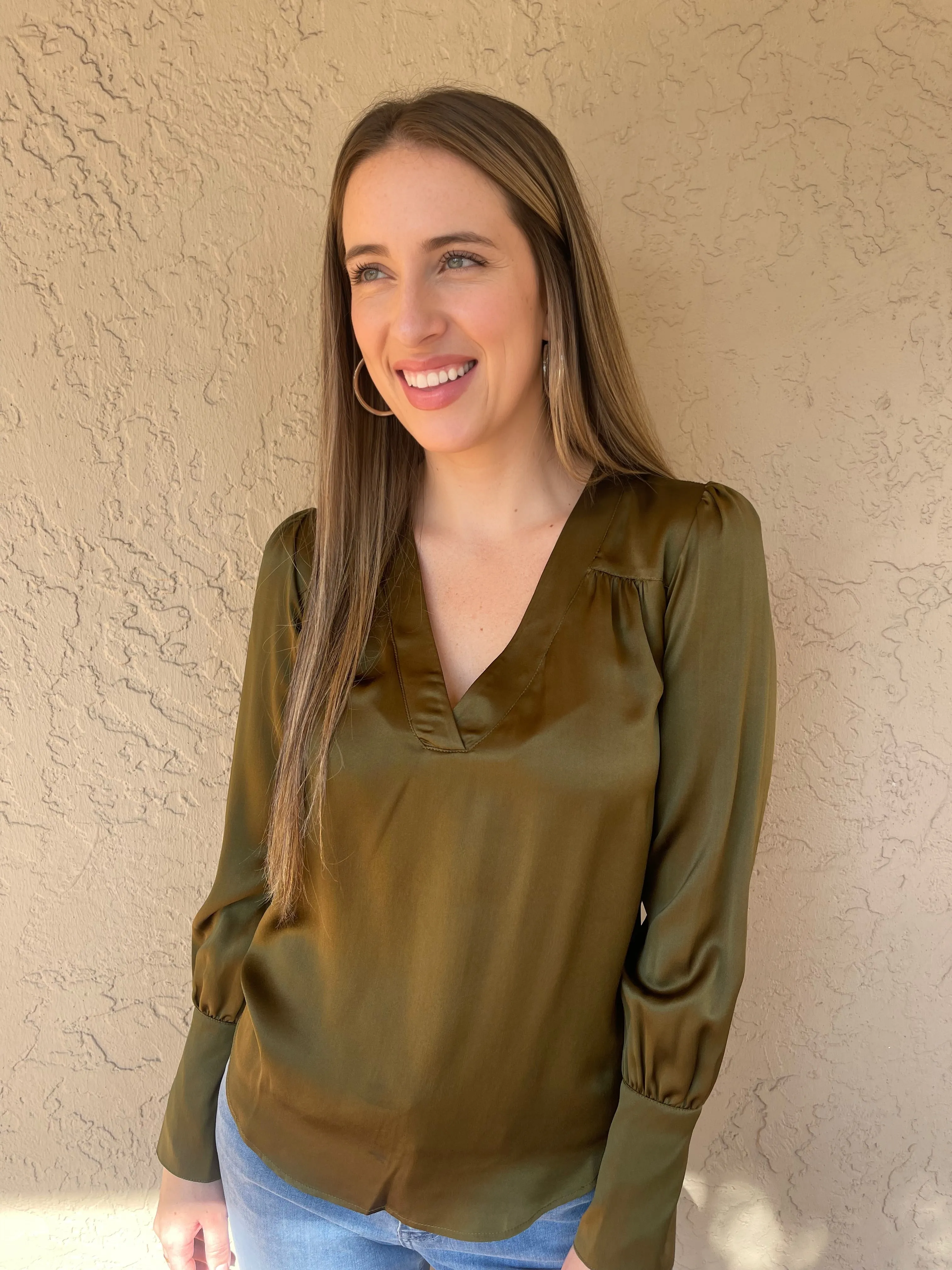 Zaria Blouse - Army Green